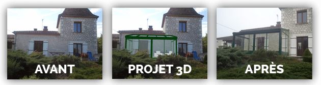 Votre projet véranda en 3D !